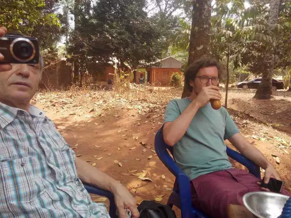 See What These White Men Were Spotted Doing In A Community In Enugu. [Photos]
